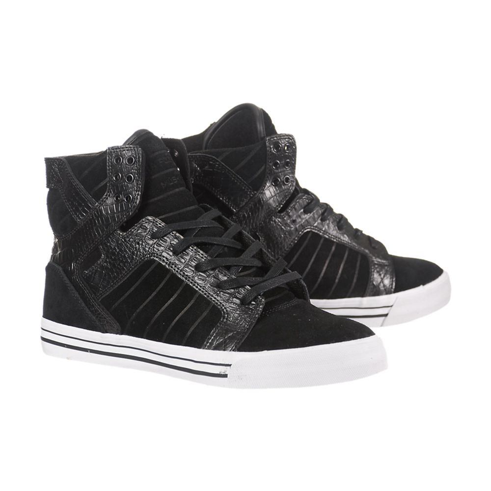 Baskets Montantes Supra SkyTop Noir Black Homme | KRR-96614065